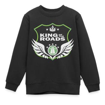Rois de la route - Sweat Premium enfant bio - noir - Devant - AI Model Kid Female (0cm)