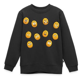 Mirabelle - Kinder Premium Organic Sweatshirt - Schwarz - Vorne - AI Model Kid Female (0cm)
