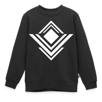 Flügelschild - Kinder Premium Organic Sweatshirt - Schwarz - Vorne - AI Model Kid Female (0cm)