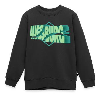 Augsburg Allemagne Ville 3D Font Skyline - Sweat Premium enfant bio - noir - Devant - AI Model Kid Female (0cm)
