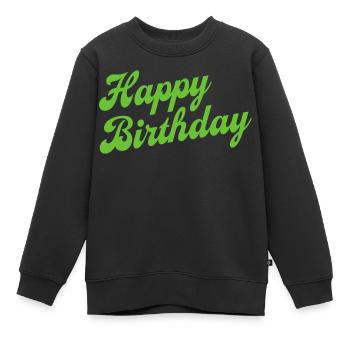 Happy Birthday Geburtstag Gratulieren - Kinder Premium Organic Sweatshirt - Schwarz - Vorne - AI Model Kid Female (0cm)
