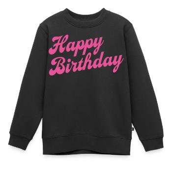 Happy Birthday Geburtstag Gratulieren - Kinder Premium Organic Sweatshirt - Schwarz - Vorne - AI Model Kid Female (0cm)