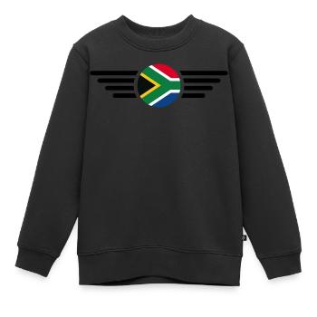 Afrique du Sud 2 - Sweat Premium enfant bio - noir - Devant - AI Model Kid Female (0cm)