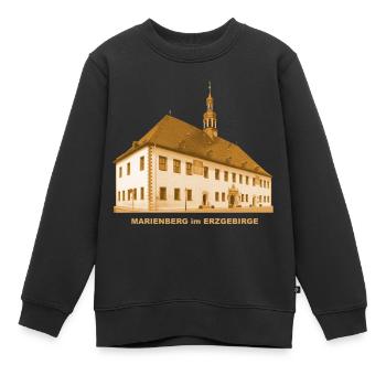Hôtel de ville de Marienberg Erzgebirge Sachsen Bergstadt - Sweat Premium enfant bio - noir - Devant - AI Model Kid Female (0cm)