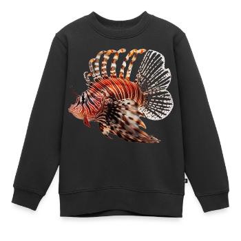 Rotfeuerfische werden auch Drachenköpfe genannt - Kinder Premium Organic Sweatshirt - Schwarz - Vorne - AI Model Kid Female (0cm)