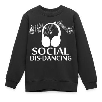 Dancing Dance Music - Kinder Premium Organic Sweatshirt - Schwarz - Vorne - AI Model Kid Female (0cm)