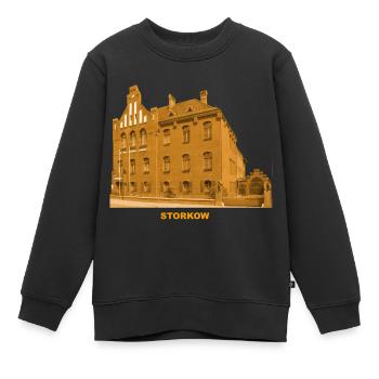 Storkow Mark Rathaus Oder Spree Brandenburg - Kinder Premium Organic Sweatshirt - Schwarz - Vorne - AI Model Kid Female (0cm)