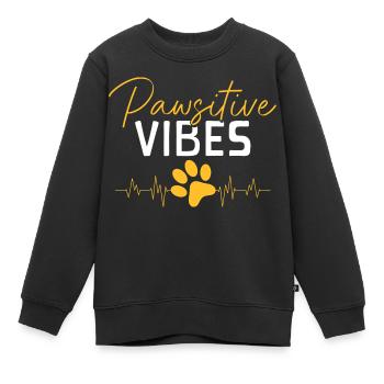 Hundebesitzer Tierfreund - Kinder Premium Organic Sweatshirt - Schwarz - Vorne - AI Model Kid Female (0cm)