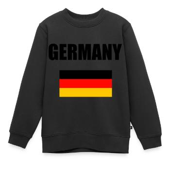 L’Allemagne avec le design du drapeau - Sweat Premium enfant bio - noir - Devant - AI Model Kid Female (0cm)