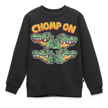ALLIGATOREN - Kinder Premium Organic Sweatshirt - Schwarz - Vorne - AI Model Kid Female (0cm)