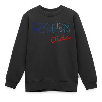 Bayern Oida - Kinder Premium Organic Sweatshirt - Schwarz - Vorne - AI Model Kid Female (0cm)