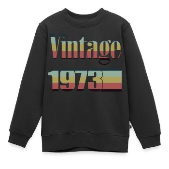 1973 Geburtstag 1973 Jahrgang 1973 Geburtstag - Kinder Premium Organic Sweatshirt - Schwarz - Vorne - AI Model Kid Female (0cm)