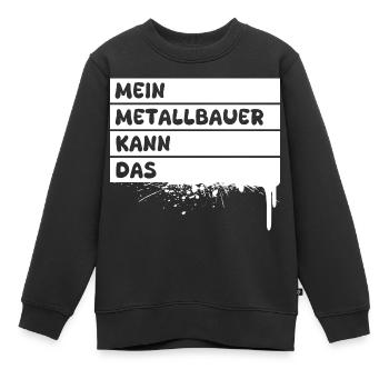Métallurgiste en tant que profession - Sweat Premium enfant bio - noir - Devant - AI Model Kid Female (0cm)