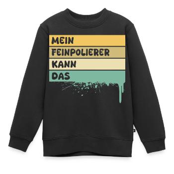 Cadeau pour polisseuse fine - Sweat Premium enfant bio - noir - Devant - AI Model Kid Female (0cm)