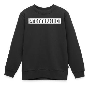 „Genussmittel“ Serie | Pfannkuchen - Kinder Premium Organic Sweatshirt - Schwarz - Vorne - AI Model Kid Female (0cm)