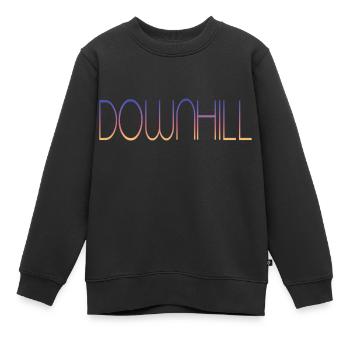 Downhill - Kinder Premium Organic Sweatshirt - Schwarz - Vorne - AI Model Kid Female (0cm)