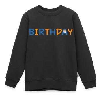 Birthday - Kinder Premium Organic Sweatshirt - Schwarz - Vorne - AI Model Kid Female (0cm)