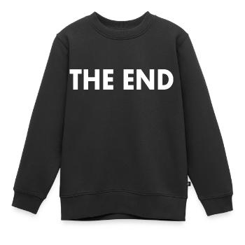 The end - Kinder Premium Organic Sweatshirt - Schwarz - Vorne - AI Model Kid Female (0cm)