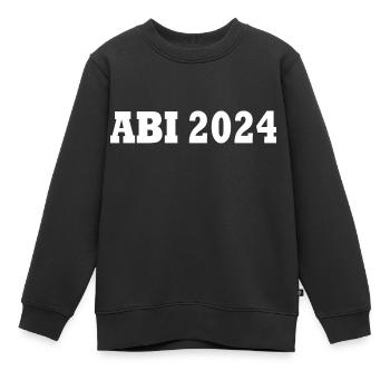 Abi 2024 - Kinder Premium Organic Sweatshirt - Schwarz - Vorne - AI Model Kid Female (0cm)