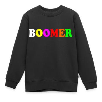 Boomer - Kinder Premium Organic Sweatshirt - Schwarz - Vorne - AI Model Kid Female (0cm)