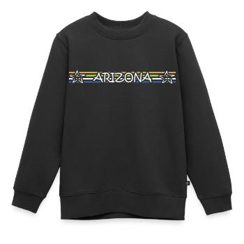 Anniversaire Arizona - Sweat Premium enfant bio - noir - Devant - AI Model Kid Female (0cm)