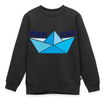 Mein Schiff - Kinder Premium Organic Sweatshirt - Schwarz - Vorne - AI Model Kid Female (0cm)