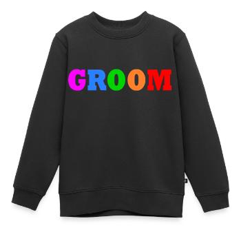 Groom - Kinder Premium Organic Sweatshirt - Schwarz - Vorne - AI Model Kid Female (0cm)