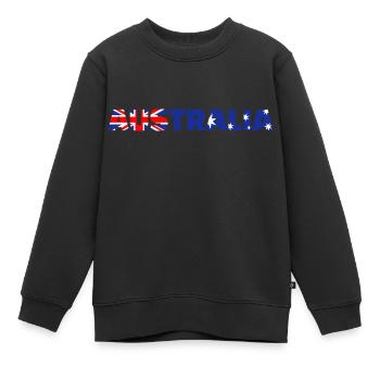 Australien - Kinder Premium Organic Sweatshirt - Schwarz - Vorne - AI Model Kid Female (0cm)