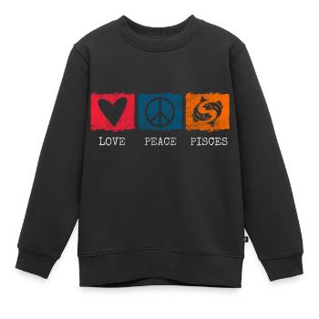 Sternzeichen Astrologie Aberglaube - Kinder Premium Organic Sweatshirt - Schwarz - Vorne - AI Model Kid Female (0cm)