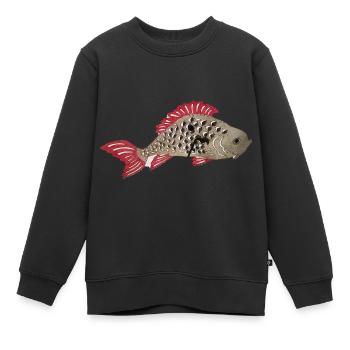 Koi karpfen,koi, karpfen, Fisch - Kinder Premium Organic Sweatshirt - Schwarz - Vorne - AI Model Kid Female (0cm)