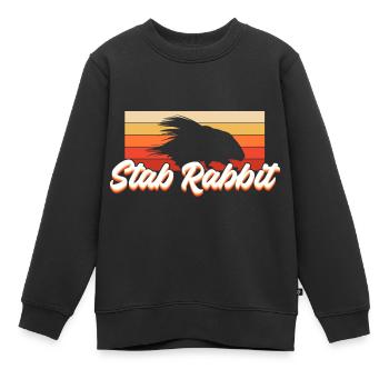 Rod Rabbit Porcupine Faune - Sweat Premium enfant bio - noir - Devant - AI Model Kid Female (0cm)