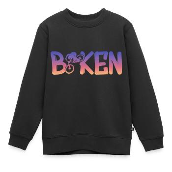 Biken - Kinder Premium Organic Sweatshirt - Schwarz - Vorne - AI Model Kid Female (0cm)