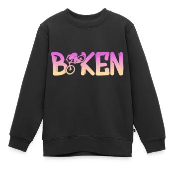 Biken - Kinder Premium Organic Sweatshirt - Schwarz - Vorne - AI Model Kid Female (0cm)