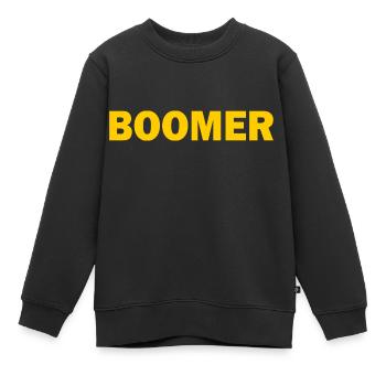 Boomer - Kinder Premium Organic Sweatshirt - Schwarz - Vorne - AI Model Kid Female (0cm)