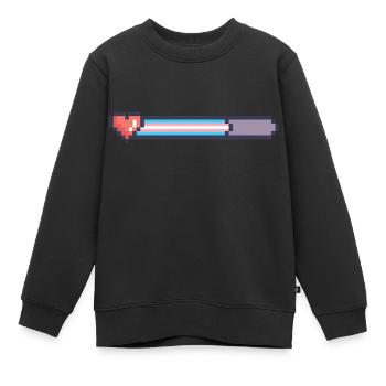 Trans Ladebalken - Kinder Premium Organic Sweatshirt - Schwarz - Vorne - AI Model Kid Female (0cm)