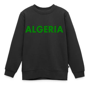 Algerien - Kinder Premium Organic Sweatshirt - Schwarz - Vorne - AI Model Kid Female (0cm)