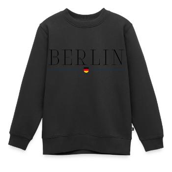 J’adore Berlin, Allemagne - Sweat Premium enfant bio - noir - Devant - AI Model Kid Female (0cm)