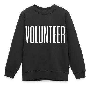 Volontaire - Sweat Premium enfant bio - noir - Devant - AI Model Kid Female (0cm)