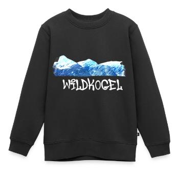 Wildkogel,berg,berge,schweiz,skigebiet,ski - Kinder Premium Organic Sweatshirt - Schwarz - Vorne - AI Model Kid Female (0cm)