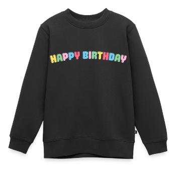 Happy Birthday Glückwunsch Gratulieren Geburtstag - Kinder Premium Organic Sweatshirt - Schwarz - Vorne - AI Model Kid Female (0cm)