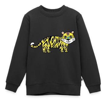 Wildtiere - Kinder Premium Organic Sweatshirt - Schwarz - Vorne - AI Model Kid Female (0cm)