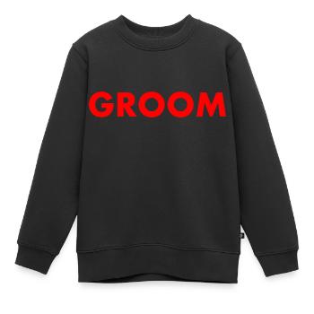 Groom - Kinder Premium Organic Sweatshirt - Schwarz - Vorne - AI Model Kid Female (0cm)