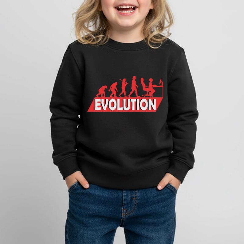 Computer Nerd Programmeur Evolution drôle Sweat Premium enfant bio