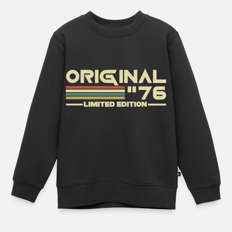 1976 - Kinder Premium Organic Sweatshirt - Schwarz