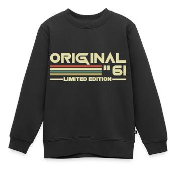 1961 - Sweat Premium enfant bio - noir - Devant - AI Model Kid Female (0cm)