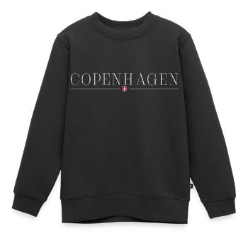 Ich liebe Kopenhagen - Kinder Premium Organic Sweatshirt - Schwarz - Vorne - AI Model Kid Female (0cm)