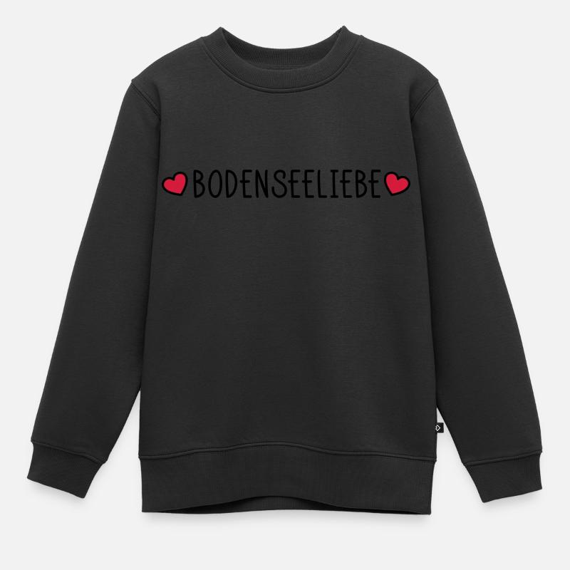 Bodenseeliebe - Kinder Premium Organic Sweatshirt - Schwarz