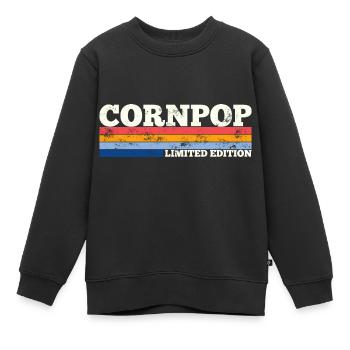 Corn Pop était un mauvais mec Retro Cornpop Meme - Sweat Premium enfant bio - noir - Devant - AI Model Kid Female (0cm)
