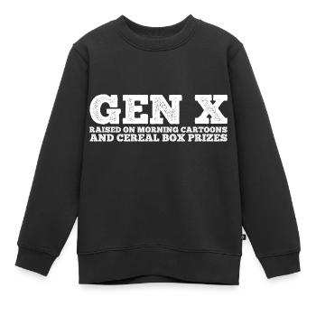 Gen X FAFO Génération X - Sweat Premium enfant bio - noir - Devant - AI Model Kid Female (0cm)