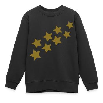 sterne - Kinder Premium Organic Sweatshirt - Schwarz - Vorne - AI Model Kid Female (0cm)